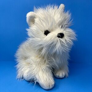 TY Classic McDougal Plush 10 Inch White Scottish Terrier Dog 2001 Retired Shaggy
